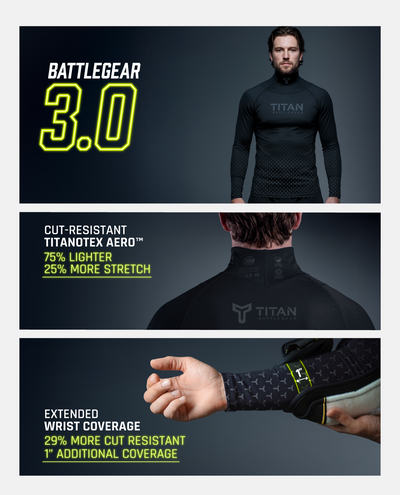 YTH CUT-RESISTANT BASELAYER 3.0 - BLACK