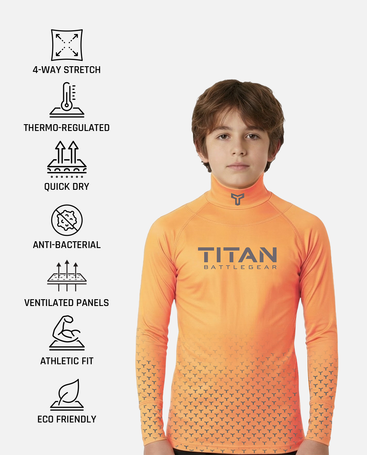 CUT-RESISTANT BASELAYER - CREAMSICLE