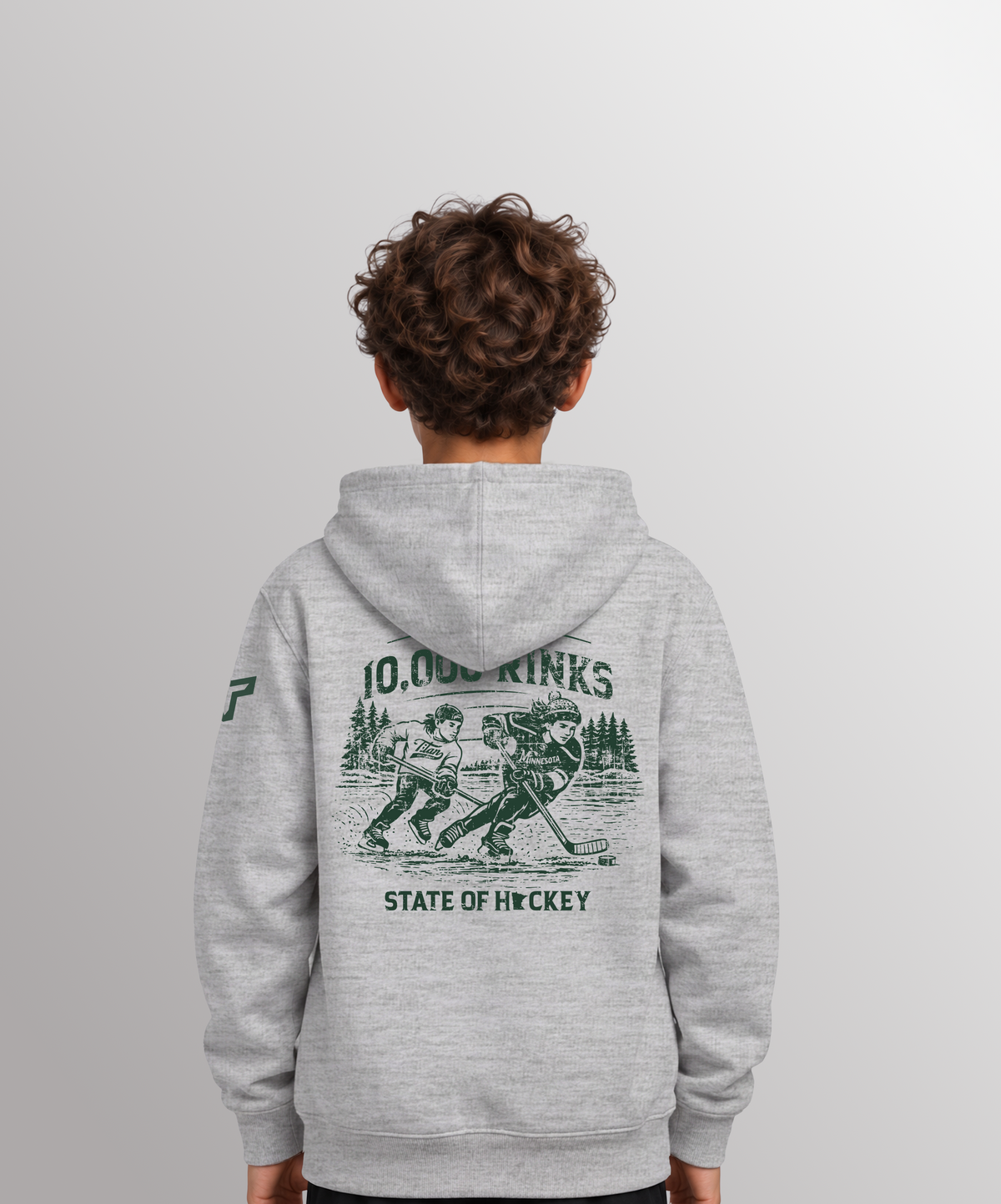 YTH 10,000 RINKS HOODIE - HEATHER GRAY