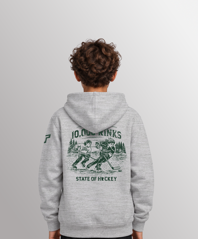 YTH 10,000 RINKS HOODIE - HEATHER GRAY