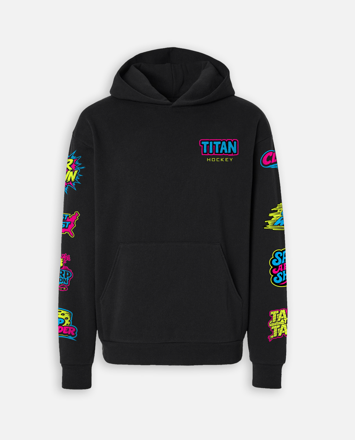 YTH STICKERPACK HOODIE - BLACK