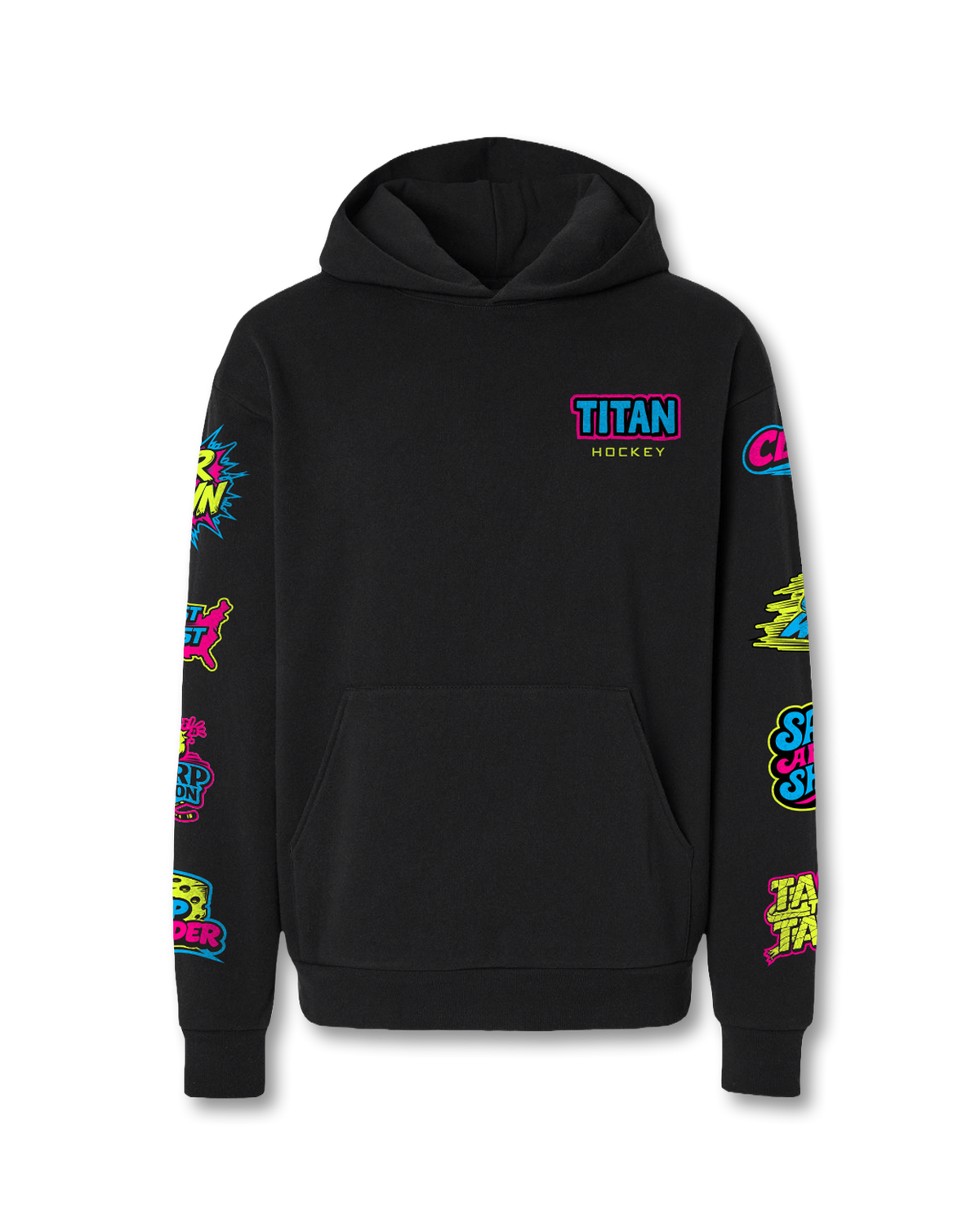 SR STICKERPACK HOODIE - BLACK