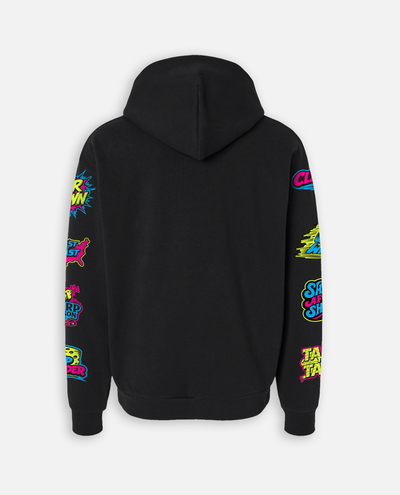 SR STICKERPACK HOODIE - BLACK