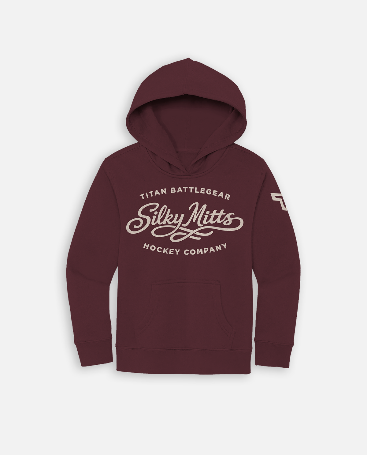 YTH SILKY MITTS HOODIE - MAROON