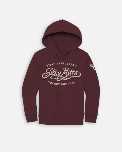 YTH SILKY MITTS HOODIE - MAROON