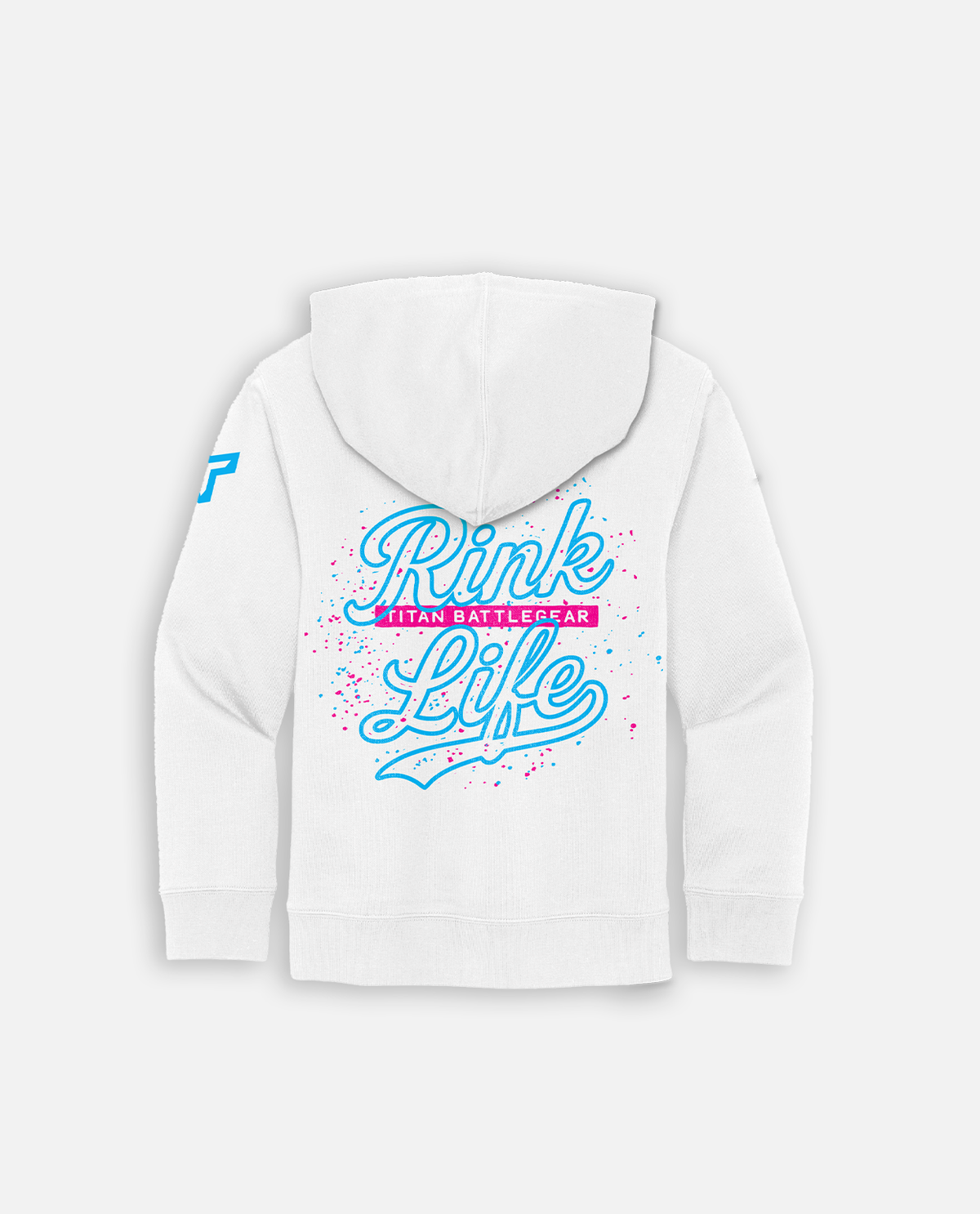 YTH RL SPLATTER HOODIE - WHITE