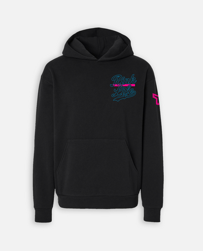 SR RL SPLATTER HOODIE - BLACK