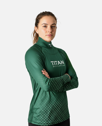 BG 2.0 LS NECK GUARD SHIRT - TEAM FOREST