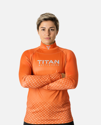 BG 2.0 LS NECK GUARD SHIRT - TEAM ORANGE