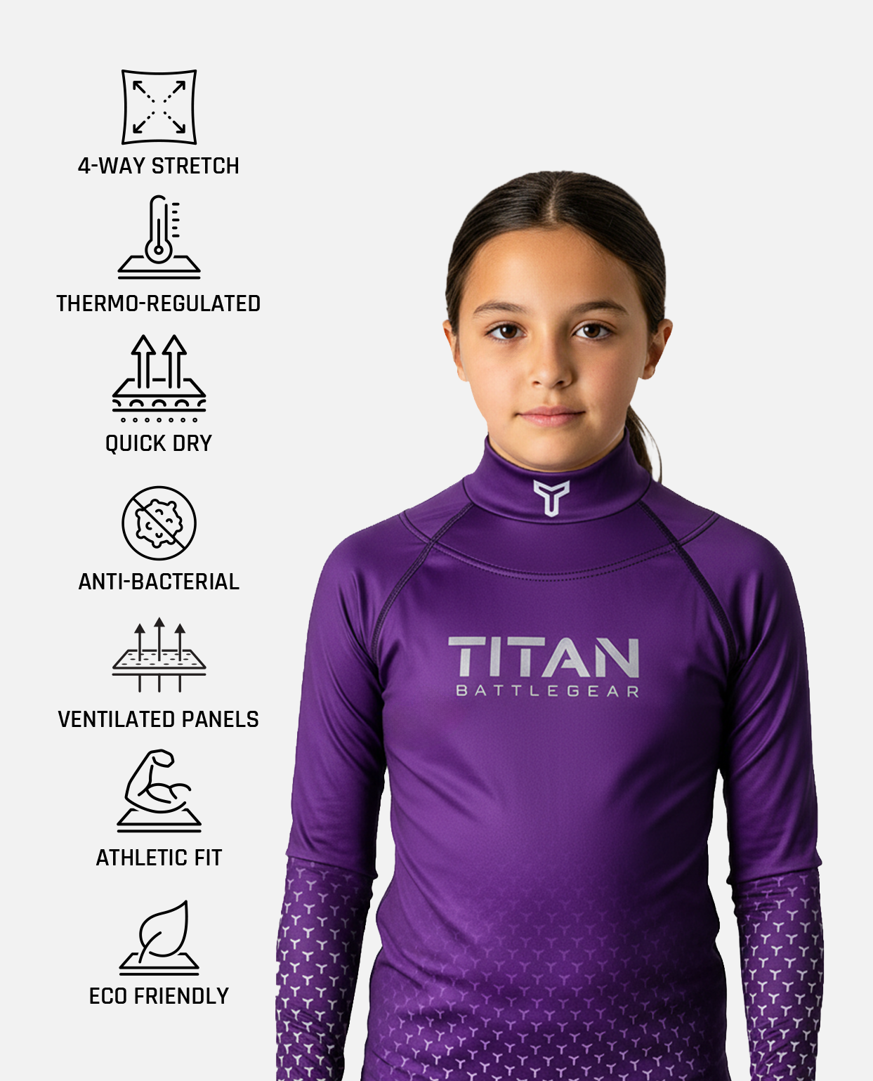CUT-RESISTANT BASELAYER - PURPLE