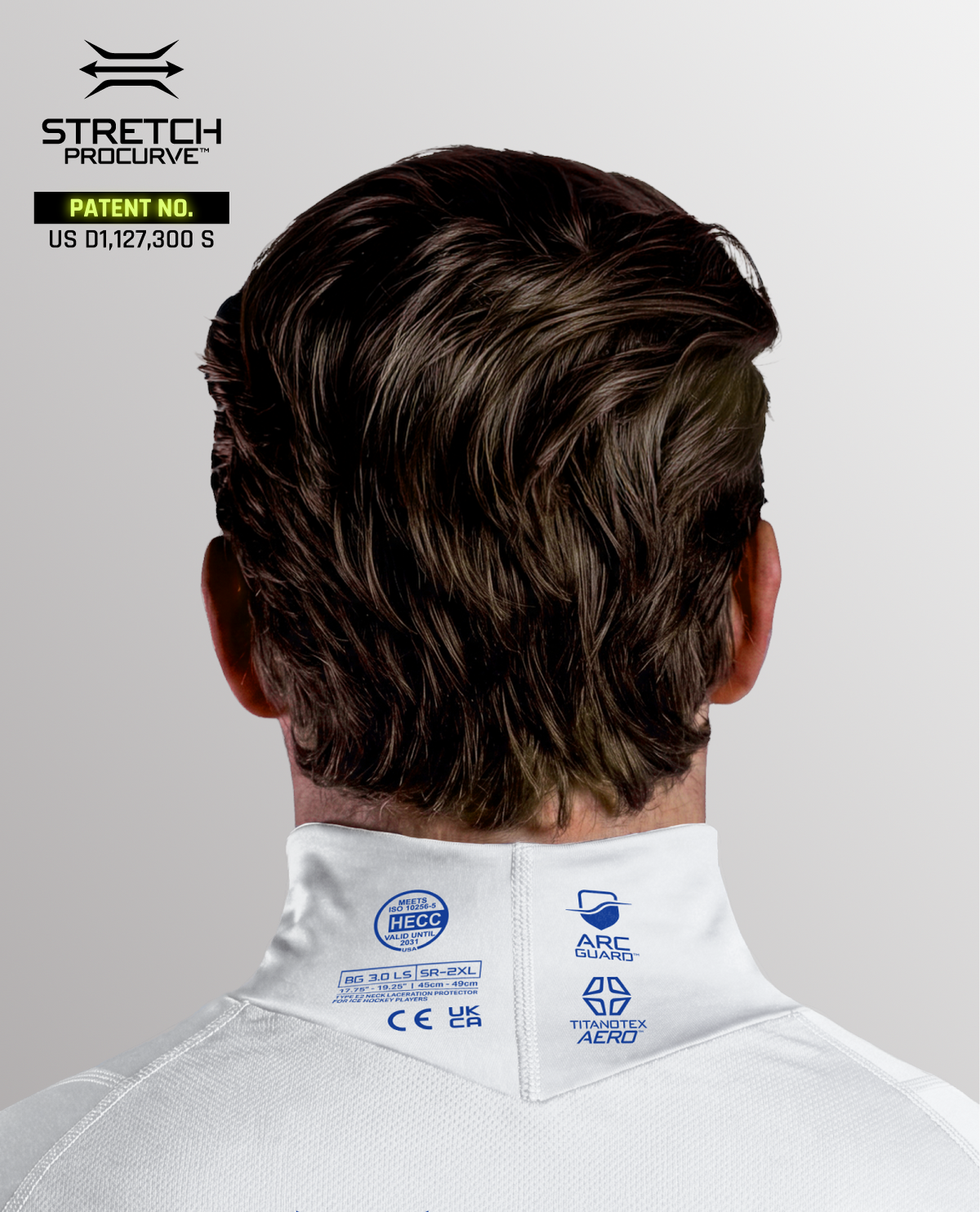 YTH CUT-RESISTANT BASELAYER 3.0 - USA HOCKEY (WHITE)