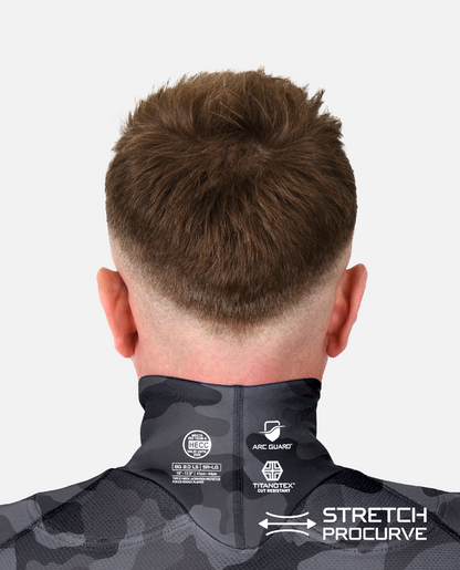 BG 2.0 LS NECK GUARD SHIRT - BLACKOUT CAMO