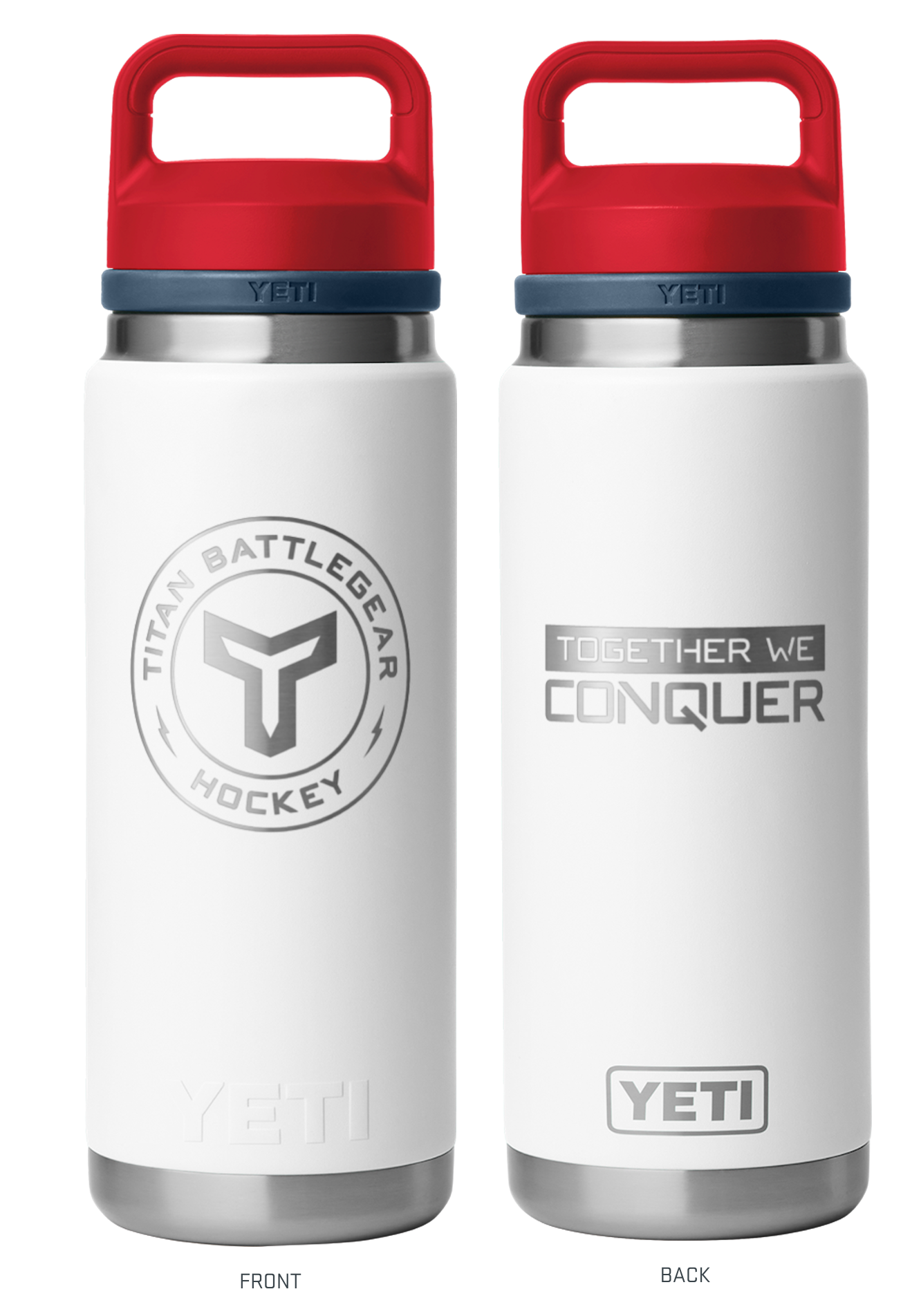 TITAN USA YETI RAMBLER WATER BOTTLE - CHUG CAP (26oz)