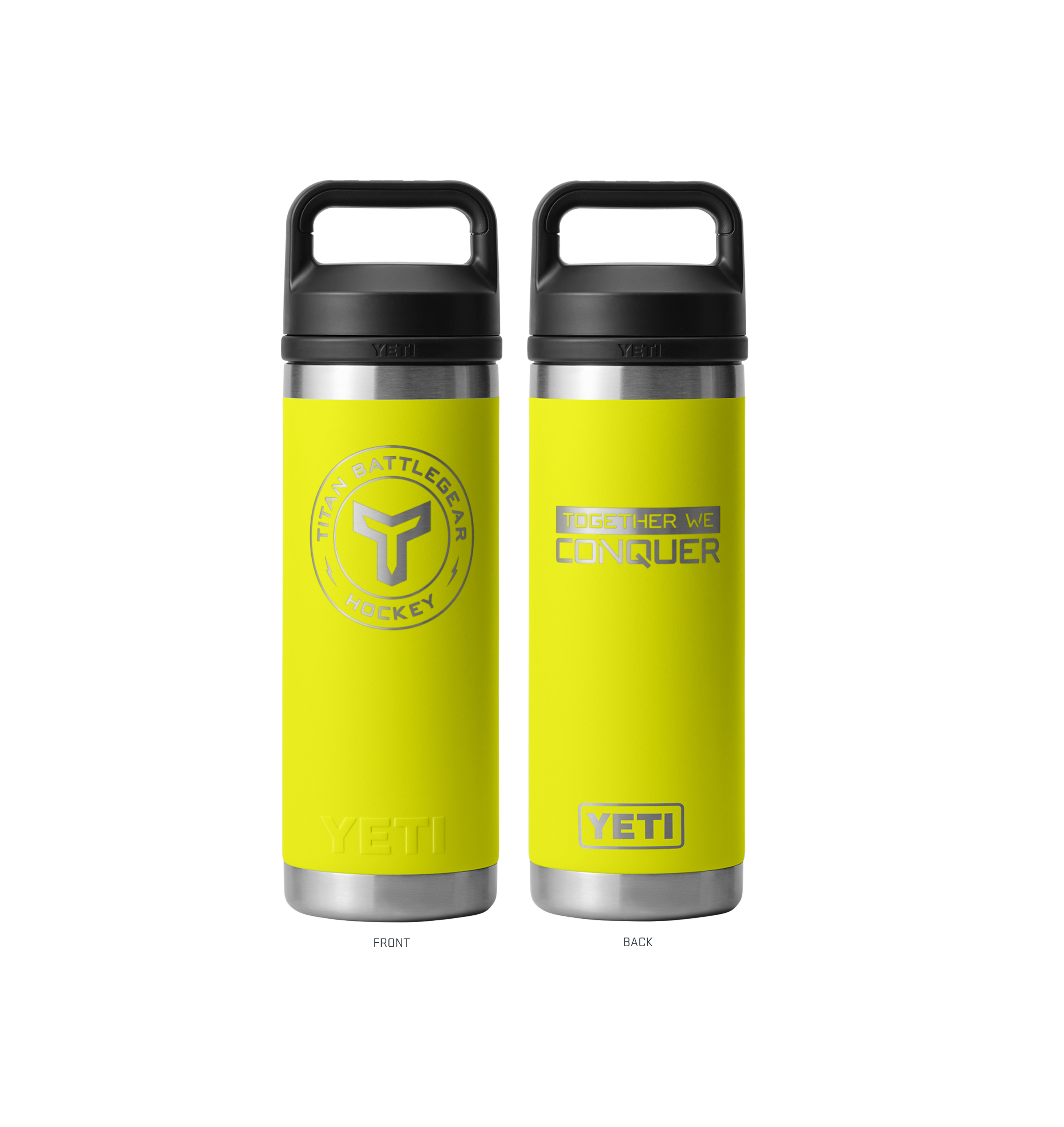 TITAN YETI RAMBLER WATER BOTTLE - CHUG CAP (18oz)