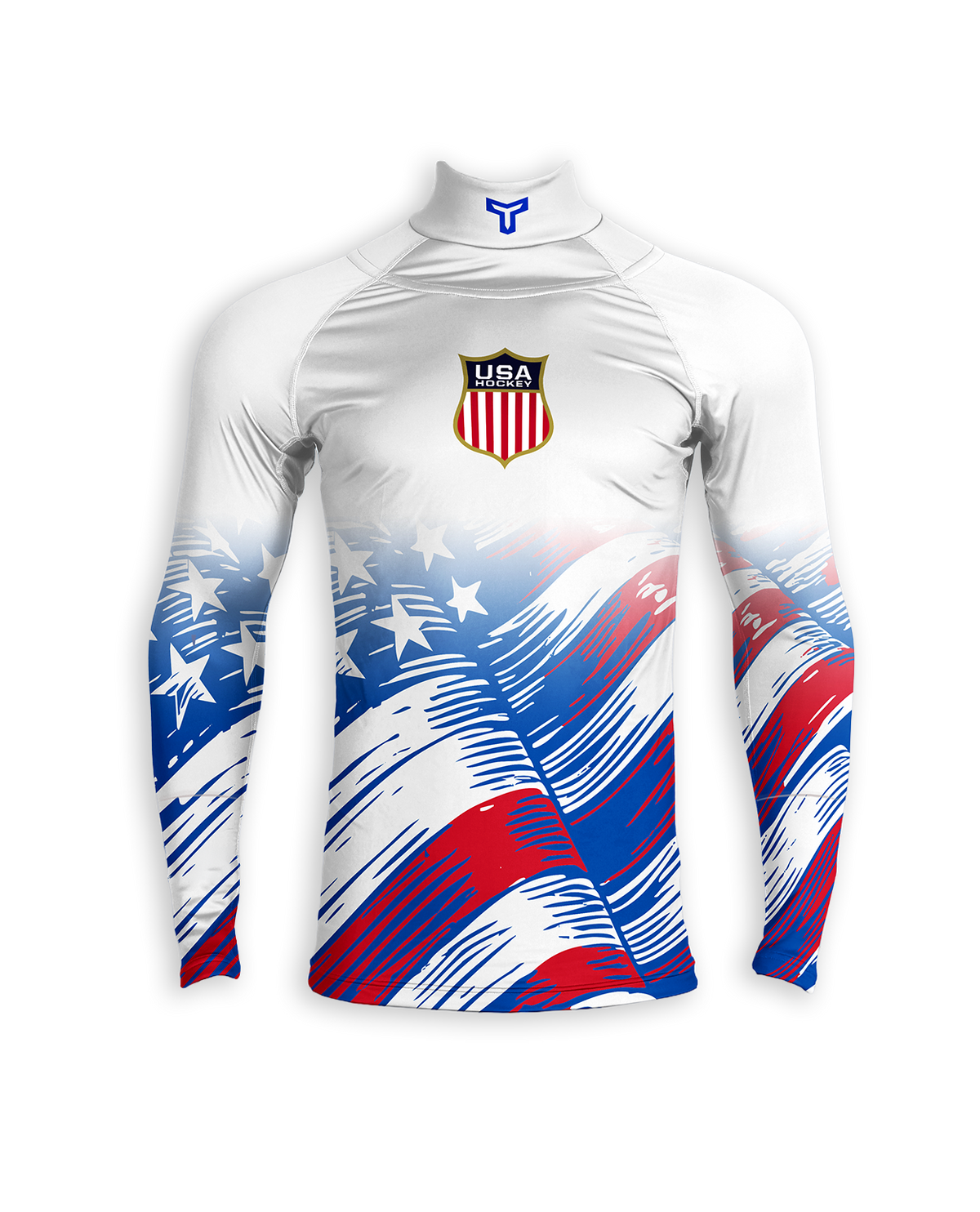 CUT-RESISTANT BASELAYER 3.0 - USA HOCKEY (WHITE)