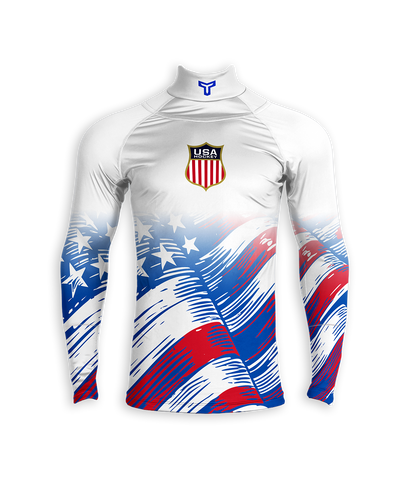 YTH CUT-RESISTANT BASELAYER 3.0 - USA HOCKEY (WHITE)