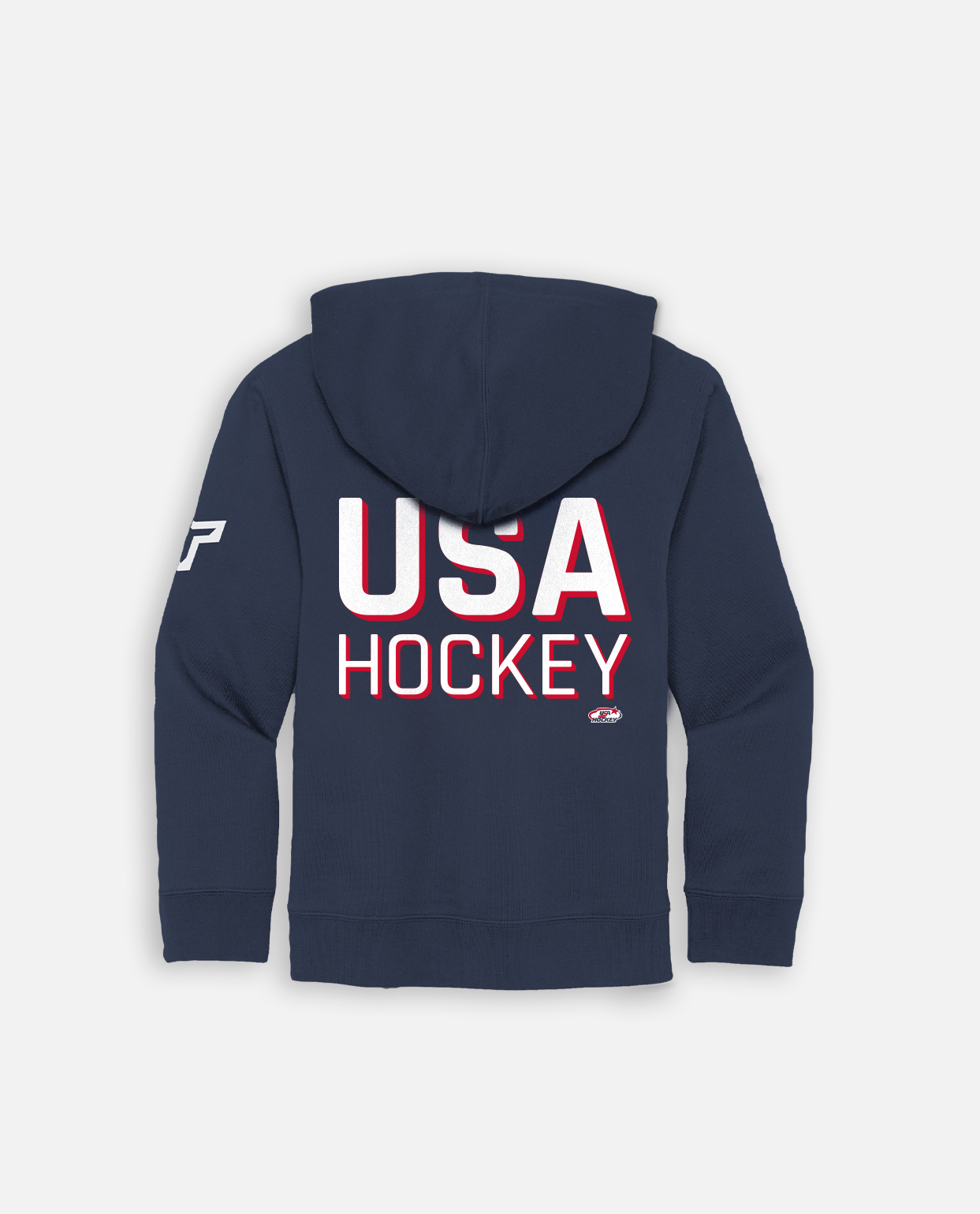YTH USA HOCKEY HOODIE - NAVY HEATHER