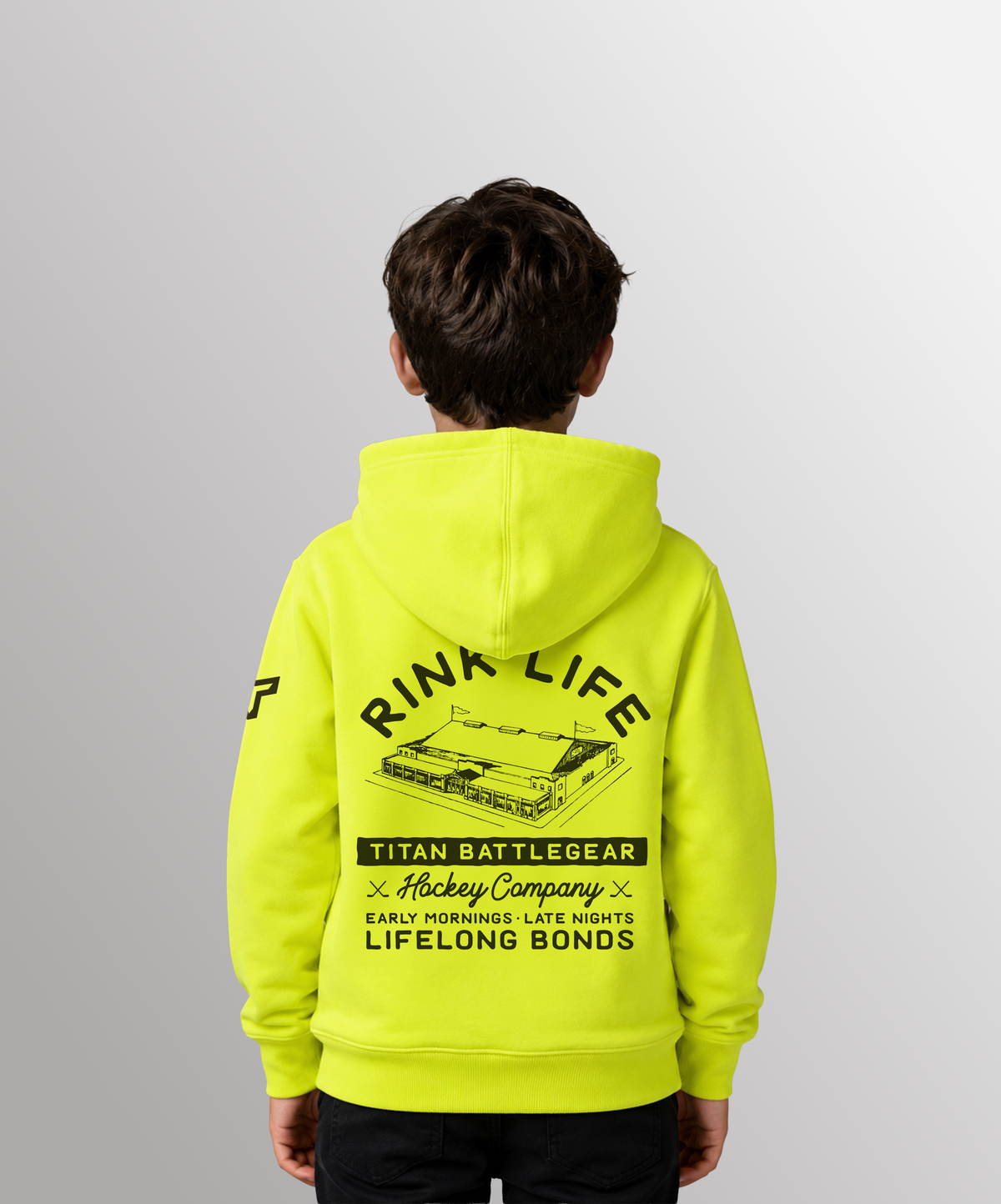 YTH RINK LIFE RINK HOODIE - NEON YELLOW