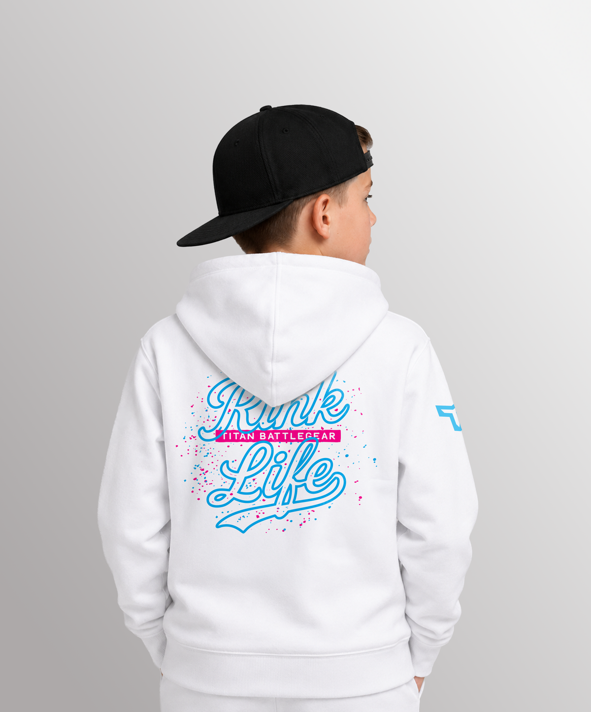 YTH RL SPLATTER HOODIE - WHITE – Titan Battlegear