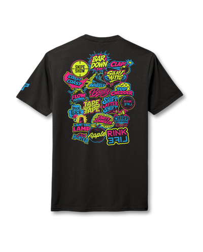YTH STICKERPACK TEE - BLACK
