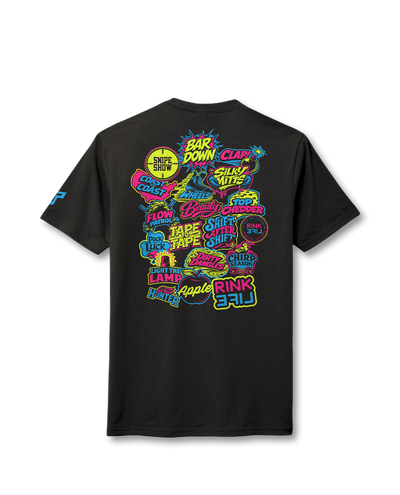 YTH STICKERPACK TEE - BLACK (DEFECT)