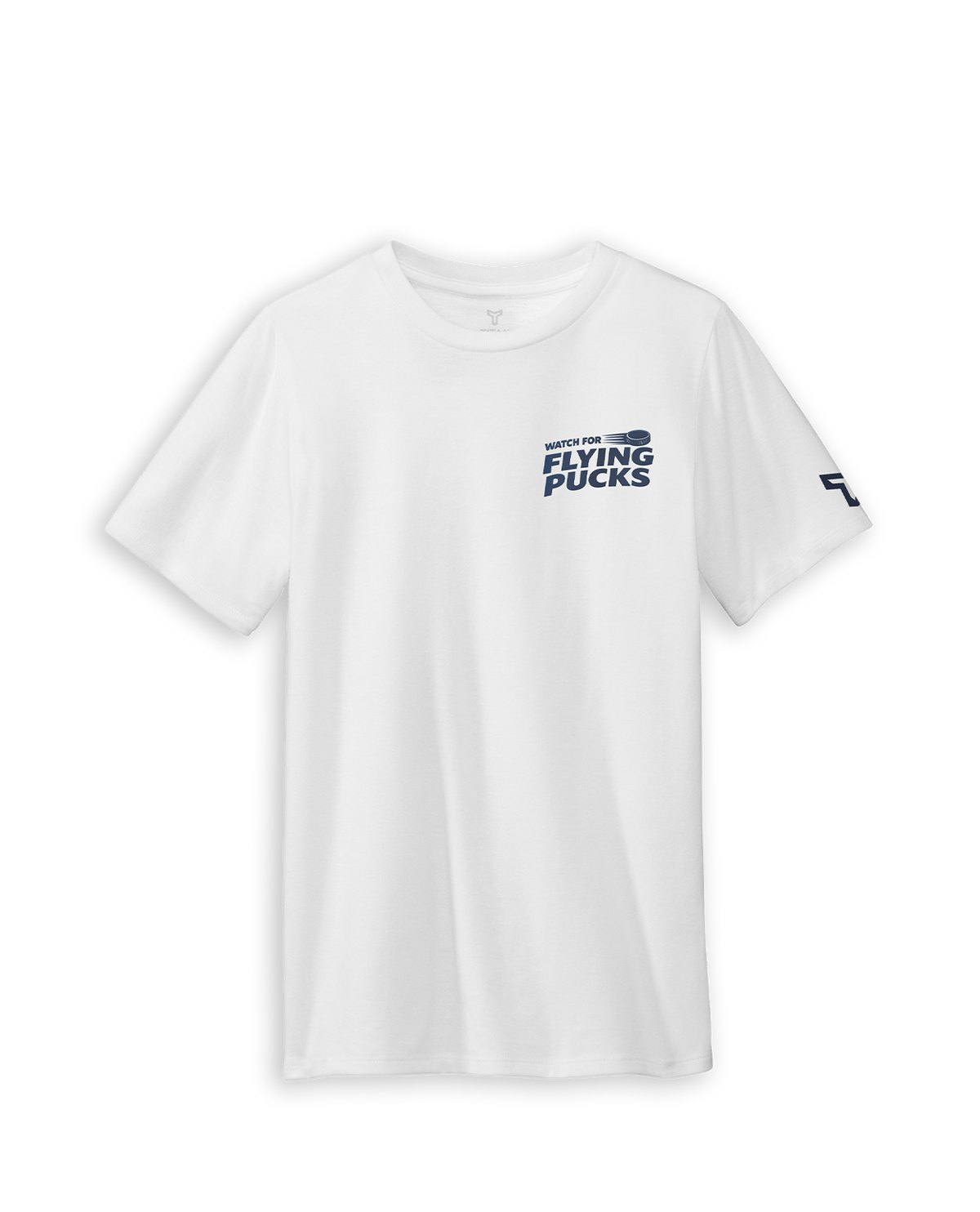 YTH FLYING PUCKS TEE - WHITE