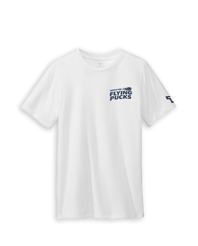 SR FLYING PUCKS TEE - WHITE