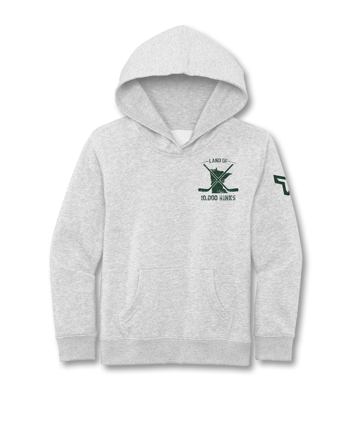 YTH 10,000 RINKS HOODIE - HEATHER GRAY