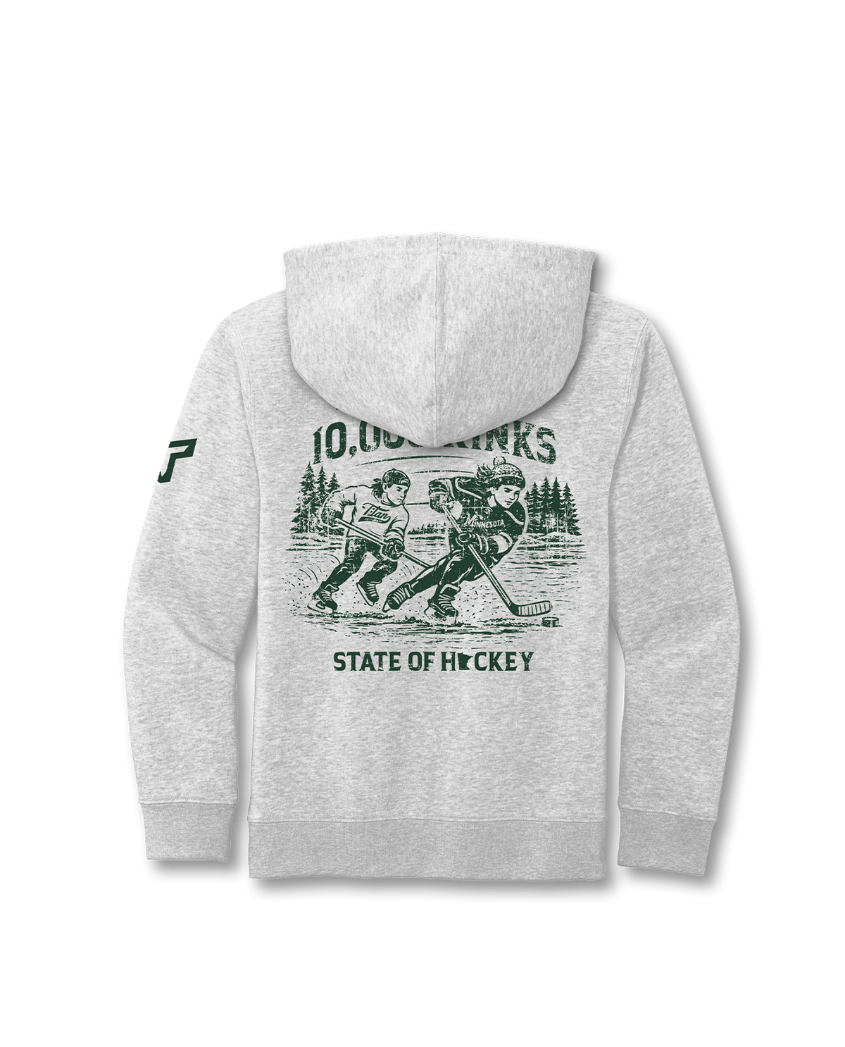 YTH 10,000 RINKS HOODIE - HEATHER GRAY