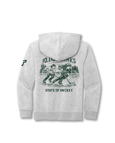 YTH 10,000 RINKS HOODIE - HEATHER GRAY