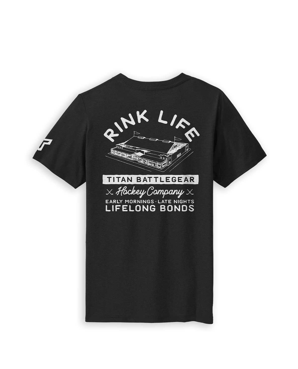 YTH RINK LIFE RINK TEE - BLACK/WHITE