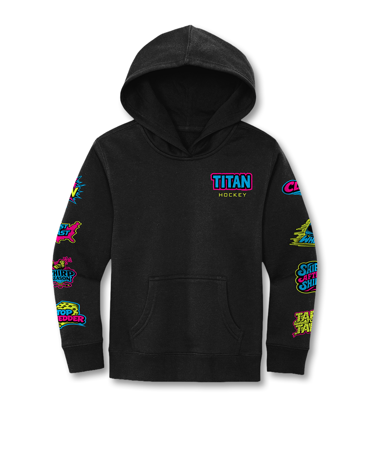 YTH STICKERPACK HOODIE - BLACK