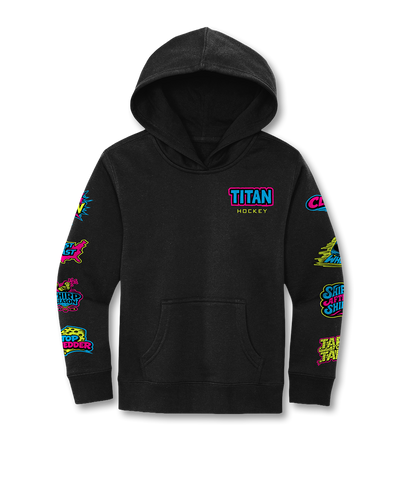 YTH STICKERPACK HOODIE - BLACK