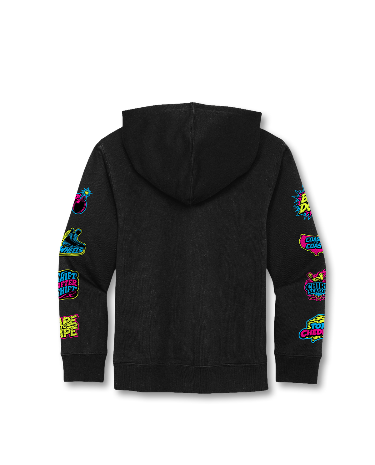 YTH STICKERPACK HOODIE - BLACK