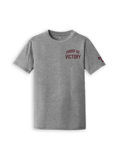 YTH VICTORY TEE - HEATHER GRAY