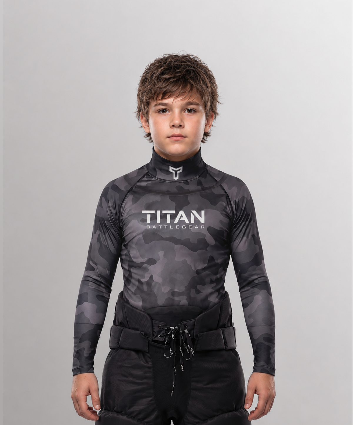 YTH CUT-RESISTANT BASELAYER 3.0 - BLACKOUT CAMO