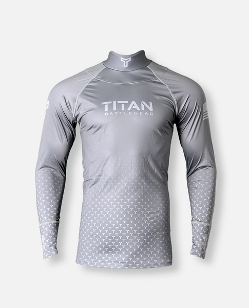 Cut Resistant Hockey Neck Guard Long Sleeve - Gray – Titan Battlegear
