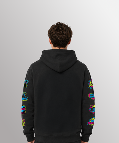 SR STICKERPACK HOODIE - BLACK