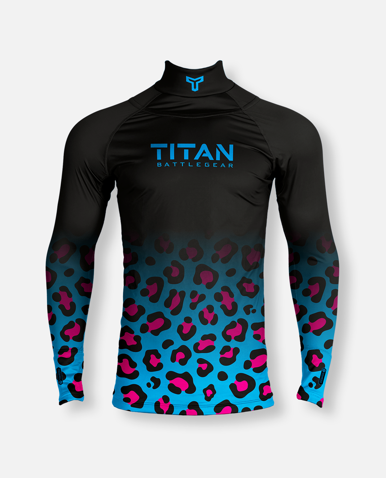 BG 2.0 LS NECK GUARD SHIRT - LEOPARD FADE