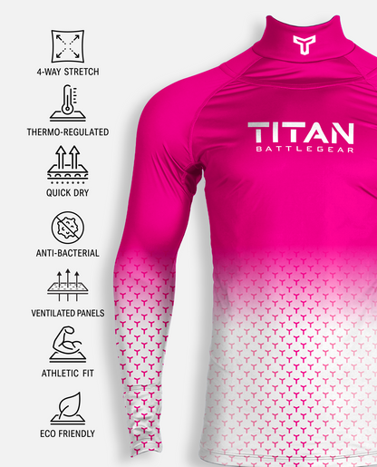 BG 2.0 LS NECK GUARD SHIRT - PINK FROST