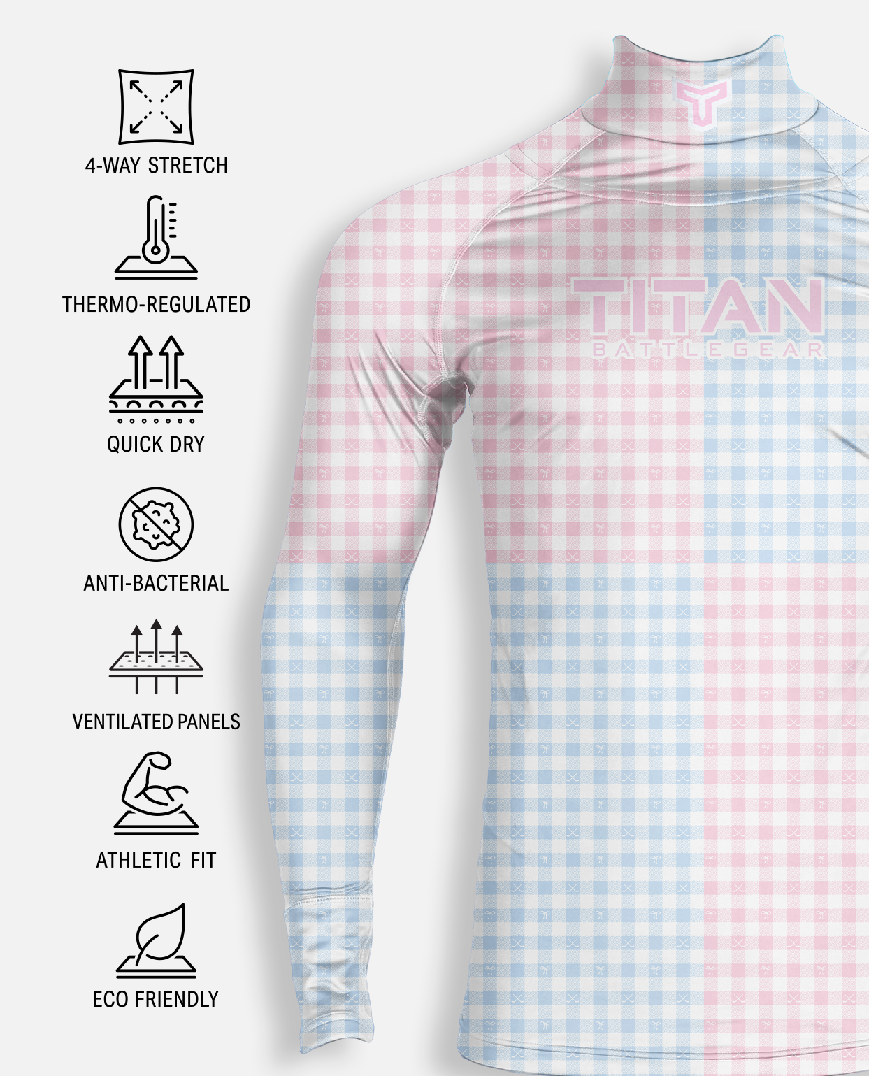 BG 2.0 LS NECK GUARD SHIRT - PREPPY PUCKS